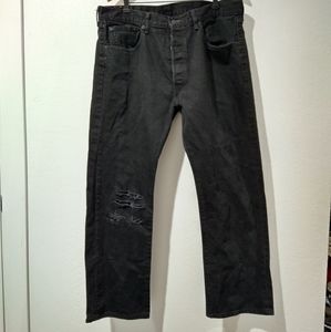 Levi's 501 Straight Fit Black Jeans